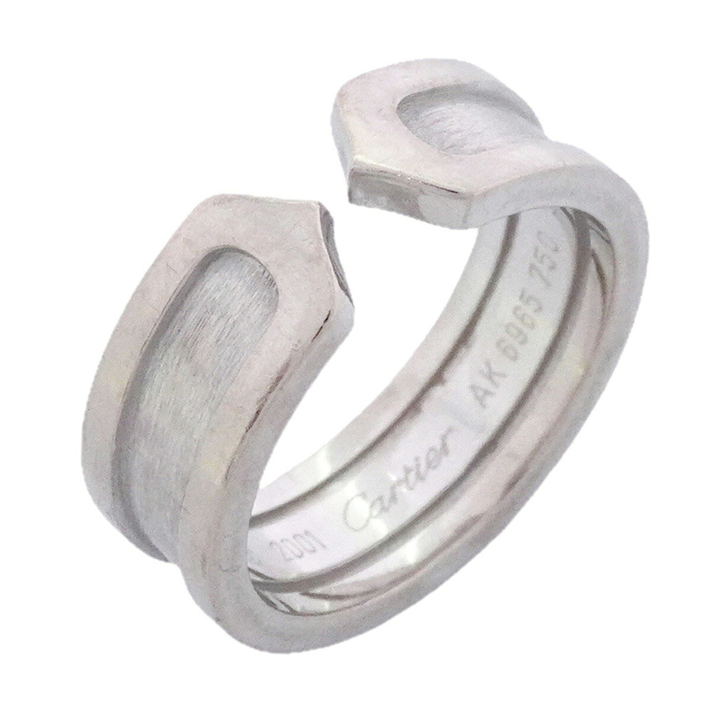 Cartier Ring C2 18KWG White Gold #50 Women's